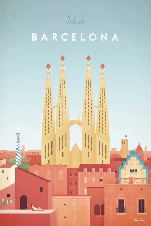 Barcelona by Henry Rivers wall art