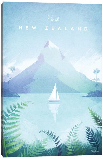 New Zealand Canvas Art Print - Nautical Décor