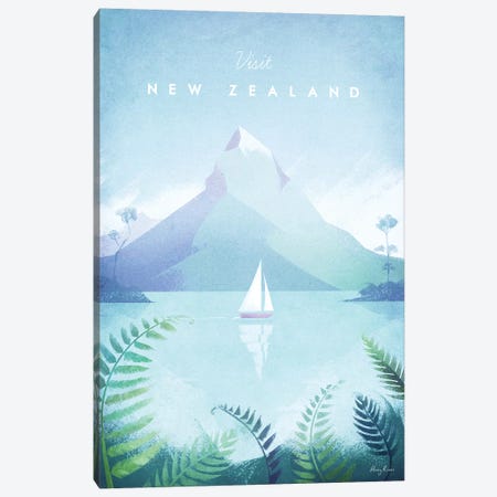New Zealand Canvas Print #RIV30} by Henry Rivers Canvas Art