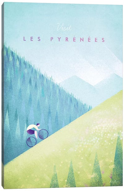 Pyrenees Canvas Art Print - Henry Rivers