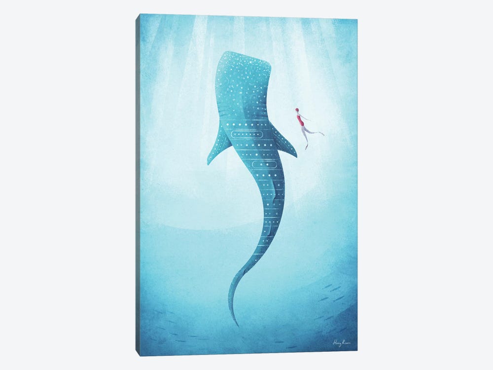 Whale Shark by Henry Rivers 1-piece Canvas Wall Art