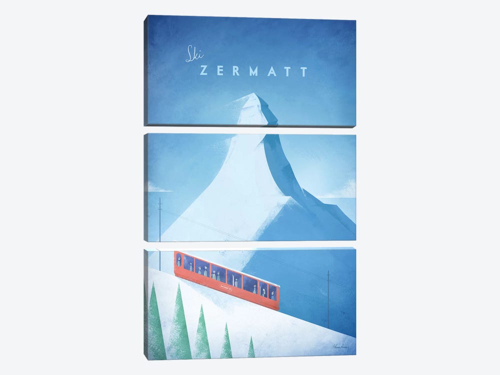 Zermatt by Henry Rivers 3-piece Art Print