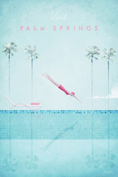 California: Palm Springs Travel Poster by Henry Rivers