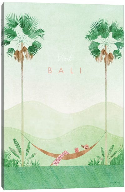 Bali Travel Poster Canvas Art Print - Henry Rivers