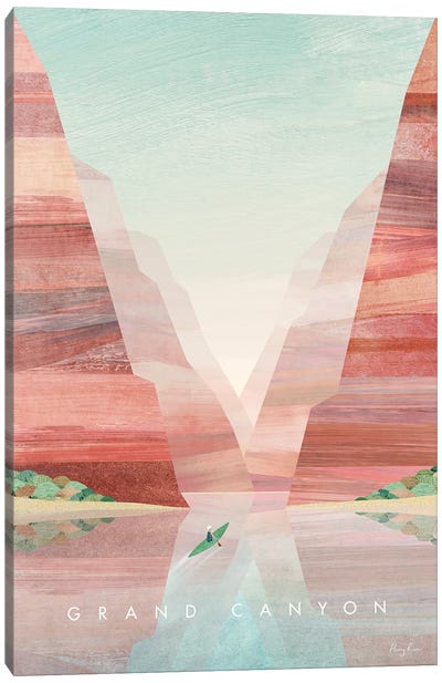 Grand Canyon Travel Poster Canvas Art Print - Grand Canyon National Park Art