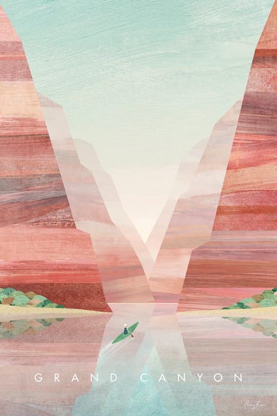 Grand Canyon National Park: Grand Canyon Travel Poster by Henry Rivers