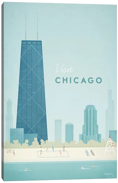 Chicago Canvas Art Print - Chicago Skylines