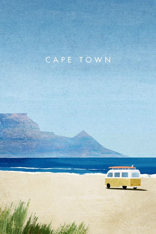 Cape Town, South Africa Travel Poster