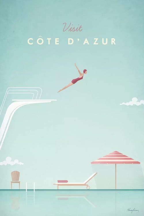 Cote d'Azur by Henry Rivers wall art