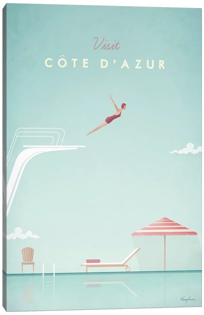 Cote d'Azur Canvas Art Print