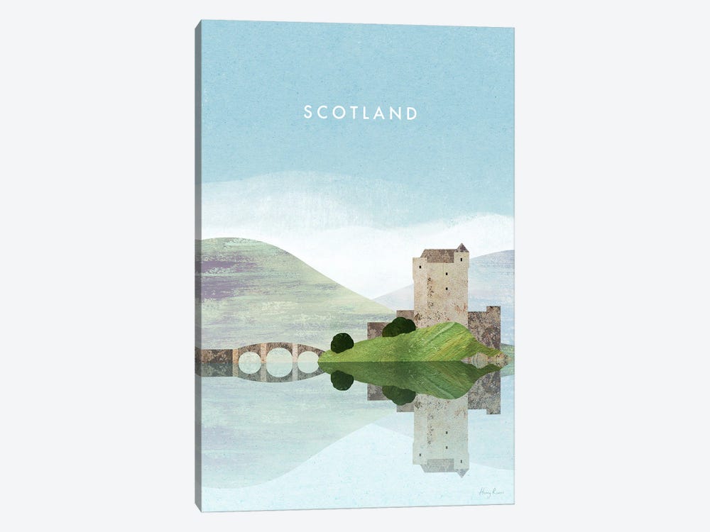 Scotland Travel Poster by Henry Rivers 1-piece Art Print