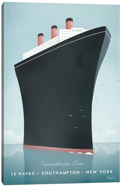 Cruise Ship Canvas Art Print - Henry Rivers