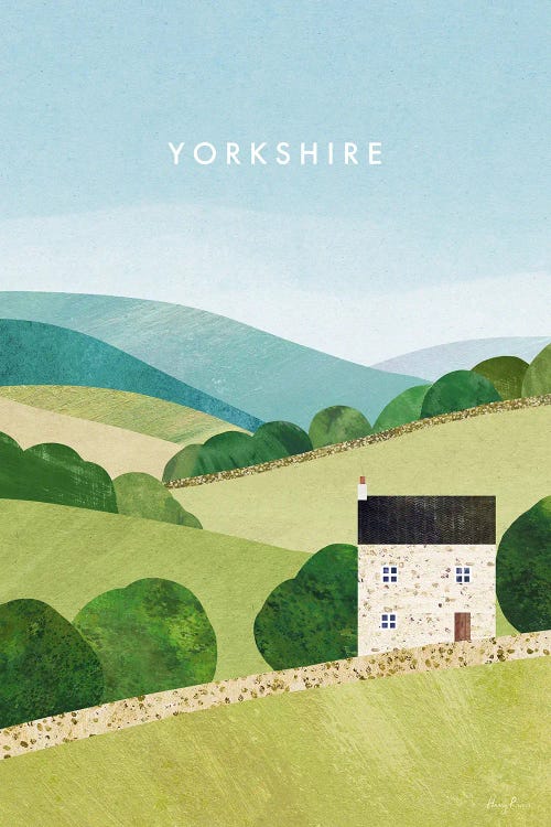 Yorkshire, England Travel Poster