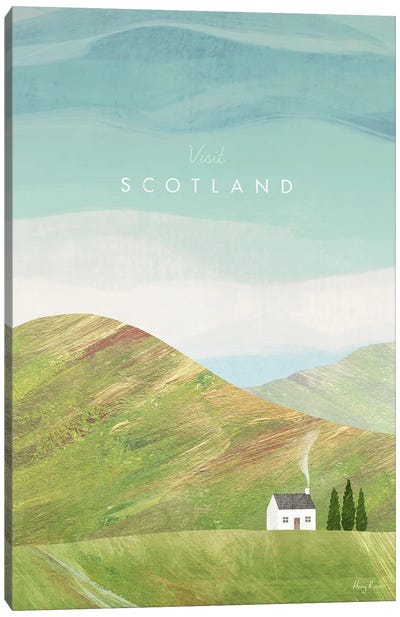 Scotland, Highland Travel Poster Canvas Art Print