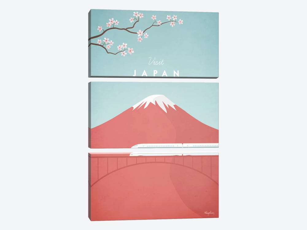 Japan by Henry Rivers 3-piece Canvas Art