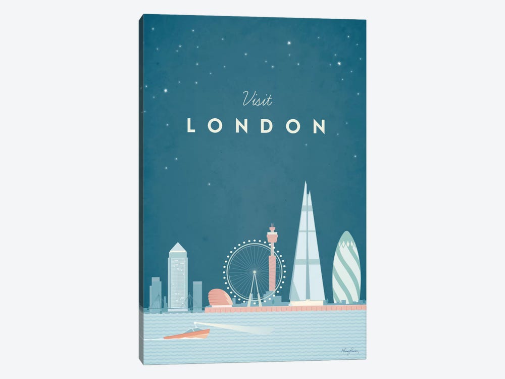 London by Henry Rivers 1-piece Canvas Print