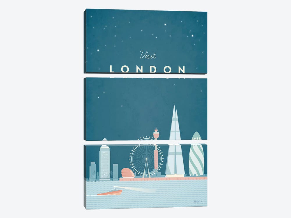 London by Henry Rivers 3-piece Art Print