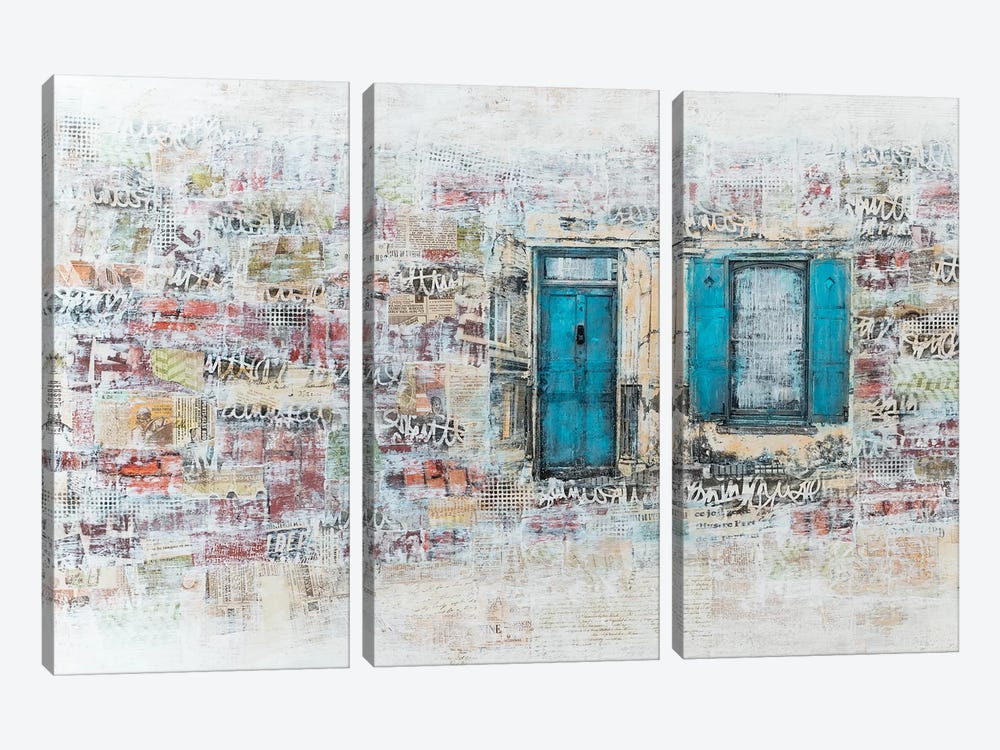 Blue Door by Robin Jorgensen 3-piece Canvas Art Print