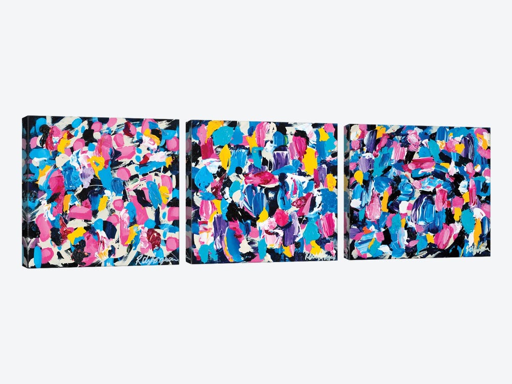Color Bite Triptych by Robin Jorgensen 3-piece Art Print