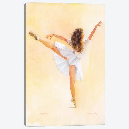 Ballet Dancer CXXIX Canvas Print #RJR107} by REME Jr Canvas Artwork