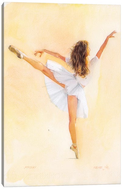 Ballet Dancer CXXIX Canvas Art Print - REME Jr