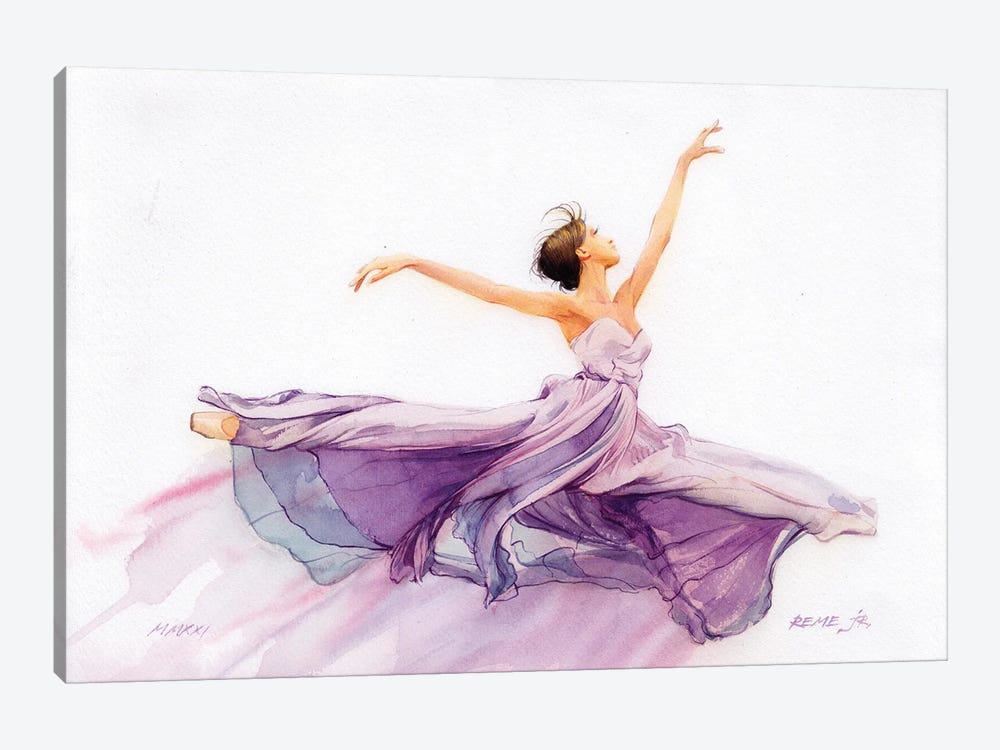 Ballet Dancer CXXVI by REME Jr 1-piece Canvas Art Print