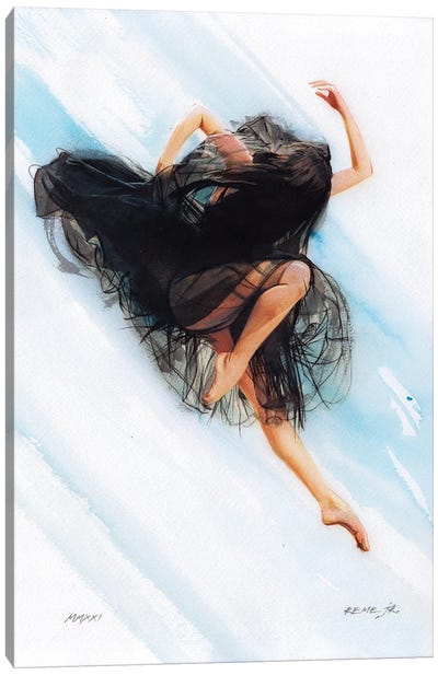 Ballet Dancer CXXV Canvas Art Print - REME Jr