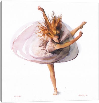 Ballet Dancer CXXII Canvas Art Print - REME Jr
