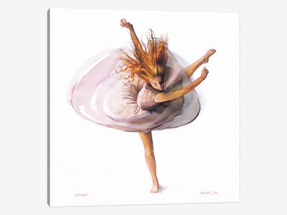 Ballet Dancer CXXII by REME Jr 1-piece Art Print