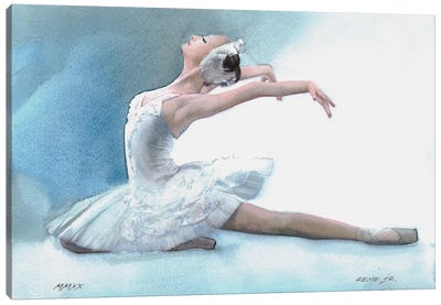 Ballet Dancer XCII Canvas Art Print - Dancer Art