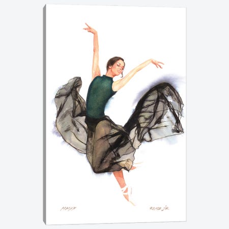 Ballet Dancer XCIV Canvas Print #RJR117} by REME Jr Canvas Print