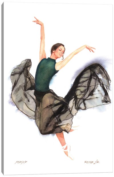Ballet Dancer XCIV Canvas Art Print - REME Jr