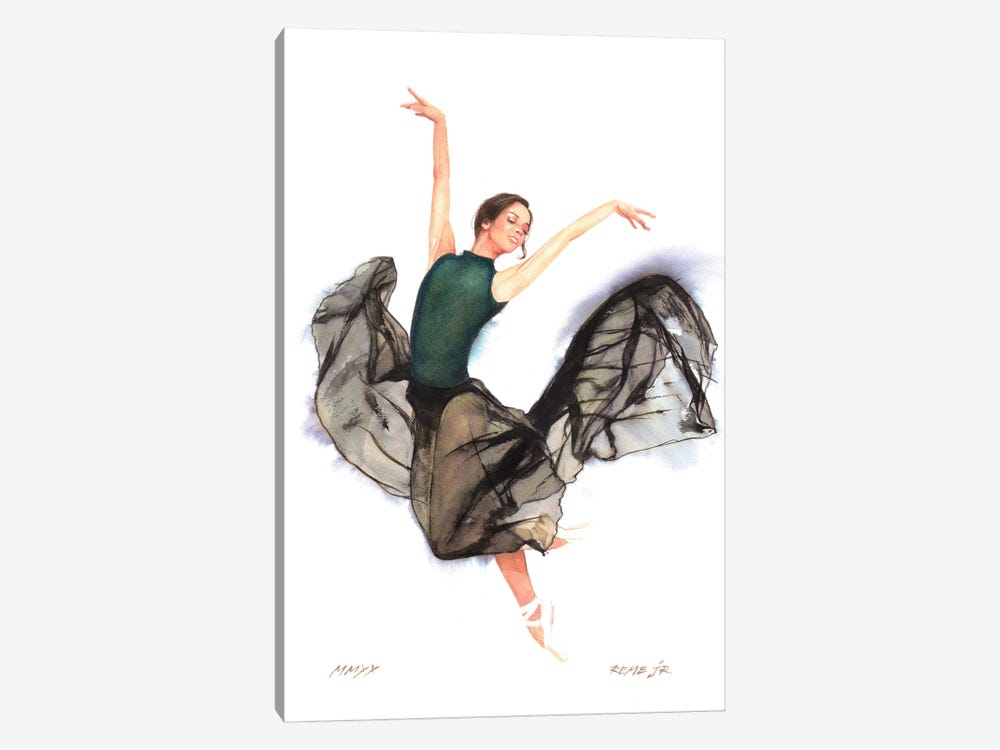 Ballet Dancer XCIV by REME Jr 1-piece Canvas Art Print