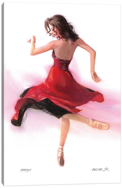 Ballet Dancer XCIII Canvas Art Print - REME Jr