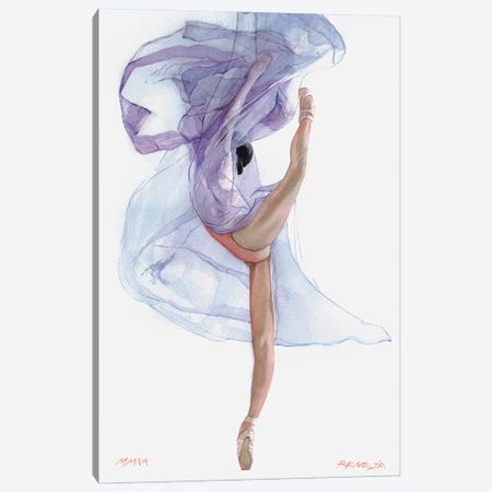 Ballet Dancer CXXXIV Canvas Print #RJR119} by REME Jr Canvas Wall Art