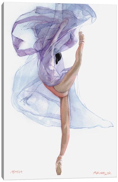 Ballet Dancer CXXXIV Canvas Art Print - REME Jr
