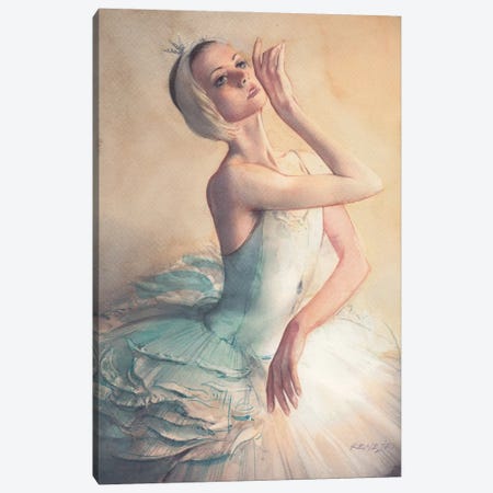 Ballet Dancer CXLII Canvas Print #RJR122} by REME Jr Art Print