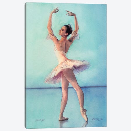 Ballet Dancer CXLI Canvas Print #RJR123} by REME Jr Canvas Art Print