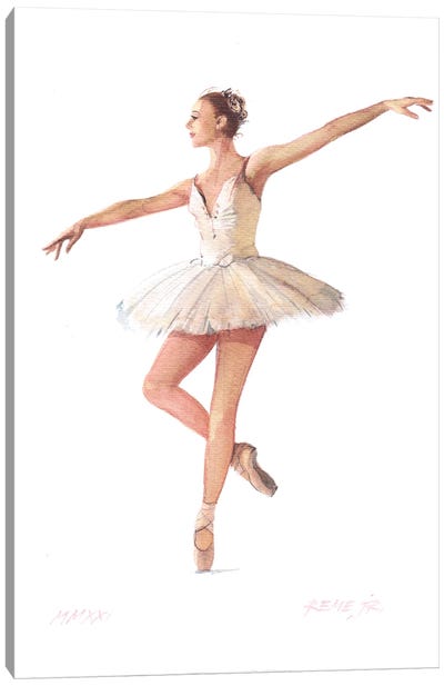 Ballet Dancer CXXXV Canvas Art Print - REME Jr