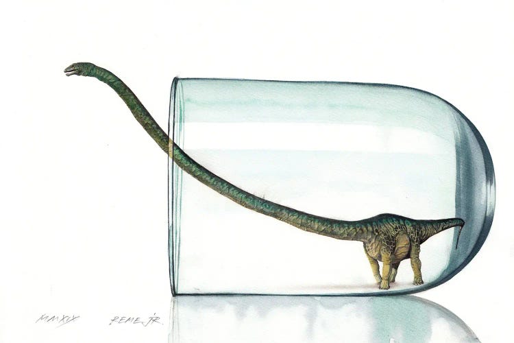 Dinosaur In Glass II