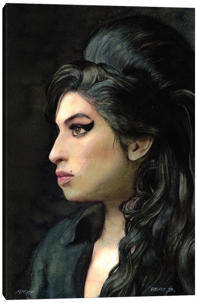 Amy Winehouse Canvas Art Print - REME Jr