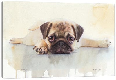 Pug V Canvas Art Print - REME Jr