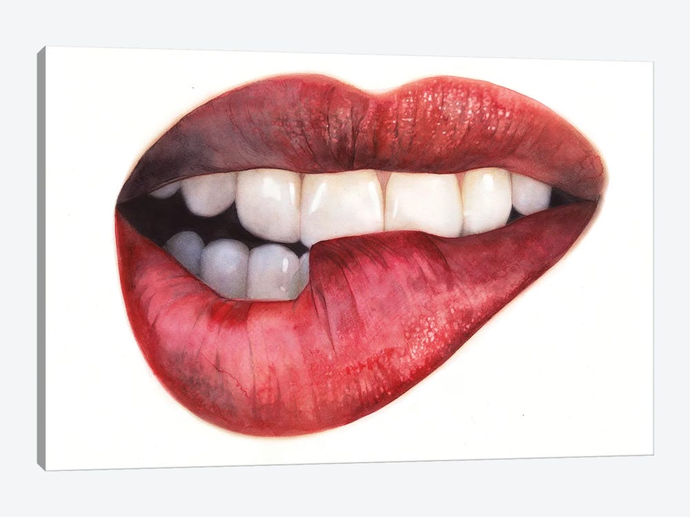 Lips I by REME Jr 1-piece Canvas Print
