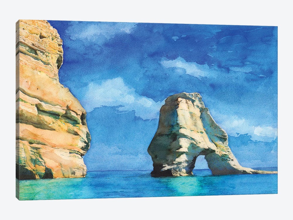 Greek Island Milos by REME Jr 1-piece Canvas Print