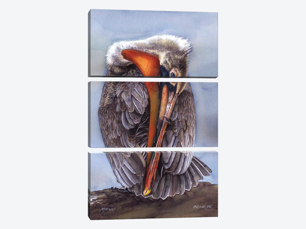 Pelican by REME Jr 3-piece Art Print
