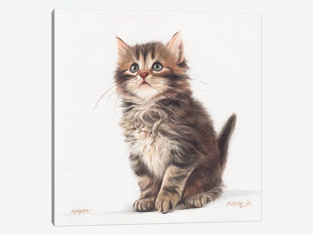Kitten XXXII by REME Jr 1-piece Art Print