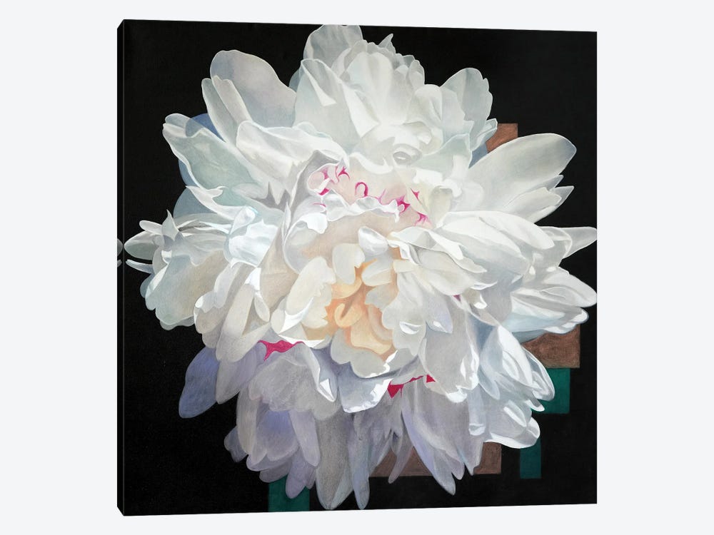 White Peony I by Richard Jurtitsch 1-piece Canvas Artwork