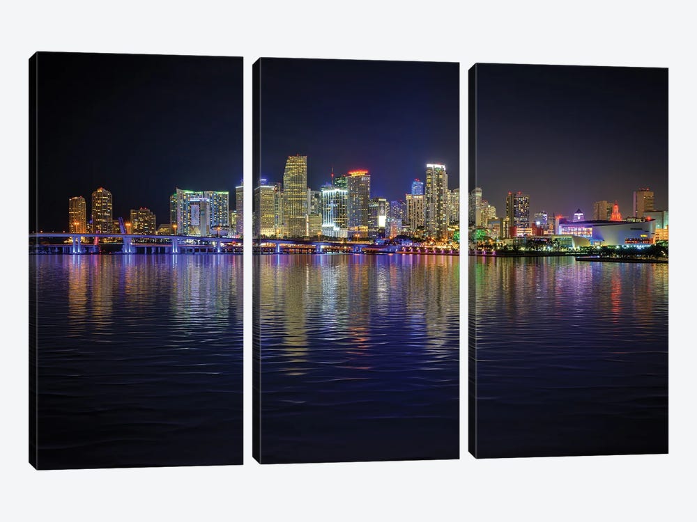 Miami Skyline by Rick Berk 3-piece Art Print