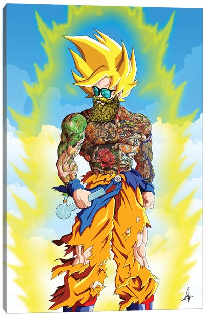 Goku Bong Canvas Art Print - Dragon Ball Z