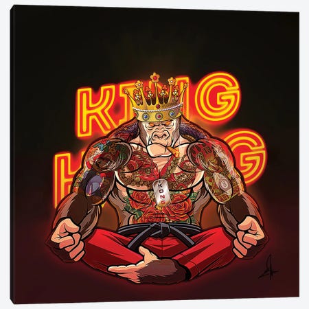 King Kong Canvas Print #RKE22} by El Rokk Canvas Print
